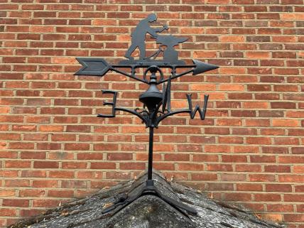 Blacksmith weather vane -ridge